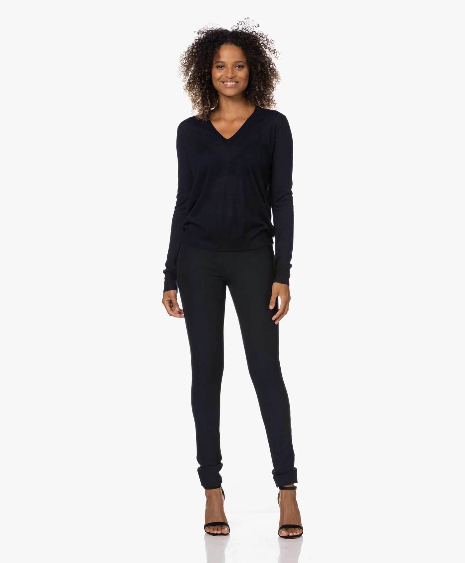 Joseph Gabardine Stretch Legging - Navy 6 Joseph Gabardine Stretch Legging - Navy - Afbeelding 6
