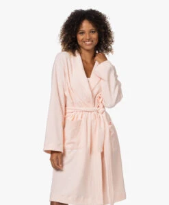Hanro Robe Selection Fleece Pluche Badjas - Tender Rose -Mode Kleding 220830 f523e6c0 8928 4bbe a64e bb6aafc272db
