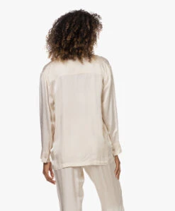Love Stories Blue Moon Satijnen Seersucker Pyjama Blouse - Off-White -Mode Kleding 220830 fb6c1544 92ae 4038 a753 6df22105372a