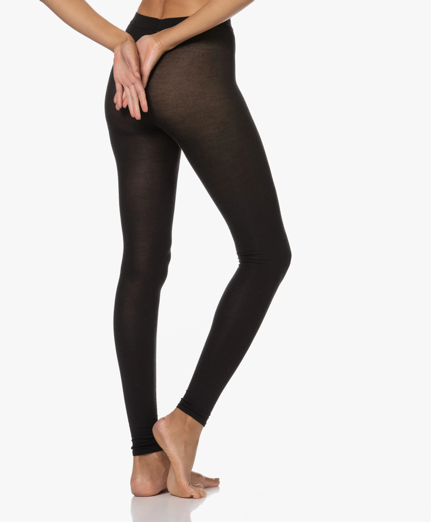 Wolford Cashmere-Zijdemix Legging - Zwart 2 Wolford Cashmere-Zijdemix Legging - Zwart - Afbeelding 2