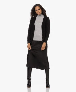 Resort Finest Frivo Satijnen Midi Rok - Zwart -Mode Kleding 220908 633ab2a3 e206 4afa 9e02 cee3bb92c838