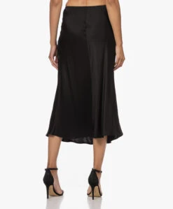 Resort Finest Frivo Satijnen Midi Rok - Zwart -Mode Kleding 220908 f5e03ebe 73df 4a53 9c63 3e3bde4cc1de