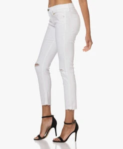 Rag & Bone Dre Low-Rise Destroyed Slim Boyfriend Jeans - Wit -Mode Kleding 221004 6edaebc4 7a6f 44a0 b6c4 b4c8d9e5cc9f