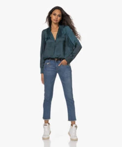 Zadig & Voltaire Ava Slim-Fit Stretch Jeans - Medium Blue -Mode Kleding 221005 e500e558 d409 4e14 8404 4c2c66ac7650