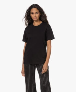 Joseph Katoenen T-Shirt Met Korte Mouwen - Zwart -Mode Kleding 221006 e3dac6aa f643 42d6 8220 1c23ae665658