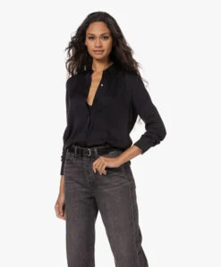 Vince Slim-Fit Stretch Zijden Blouse - Zwart -Mode Kleding 221011 f857e2af 3bc3 4fbe b9d3 26971d7ba8f2