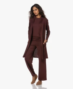 Skin Coleen Pima Katoenen Jersey Badjas - Port -Mode Kleding 221013 14b04492 f17c 4575 8d6f 567960850abc 1