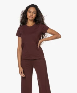 Skin Carly Pima Katoenen T-Shirt - Port -Mode Kleding 221013 2e99bc13 10cc 4134 b9fe 9d79c2051590