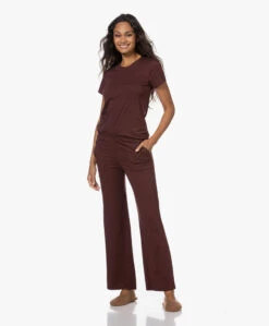 Skin Carly Pima Katoenen T-Shirt - Port -Mode Kleding 221013 b14258cc 39e6 4047 875c 078ee03f857d