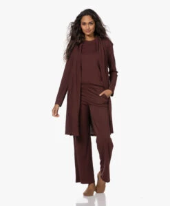 Skin Coleen Pima Katoenen Jersey Badjas - Port -Mode Kleding 221013 b960717d 6fca 4759 9ccf 8808fe82f65d