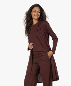 Skin Coleen Pima Katoenen Jersey Badjas - Port -Mode Kleding 221013 c4f69224 f1df 498e 8f9e 5e778788c5e2