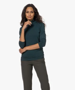 Plein Publique La Bambi Bamboe Colshirt Met Lange Mouwen - Dark Smaragd -Mode Kleding 221018 0c336703 1dd4 4d06 95f4 a708b7a0985d