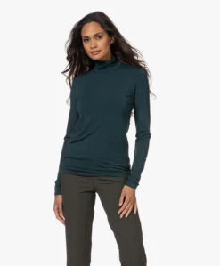 Plein Publique La Bambi Bamboe Colshirt Met Lange Mouwen - Dark Smaragd -Mode Kleding 221018 766fdb53 b593 4c2c bffa 322b826ad298