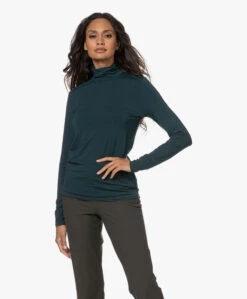 Plein Publique La Bambi Bamboe Colshirt Met Lange Mouwen - Dark Smaragd -Mode Kleding 221018 aae7c0c4 b181 45c6 85f1 660207e89de1