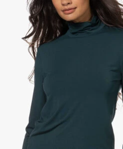 Plein Publique La Bambi Bamboe Colshirt Met Lange Mouwen - Dark Smaragd -Mode Kleding 221018 e0684a3d 26eb 4f4f ac98 4e719877a1ce