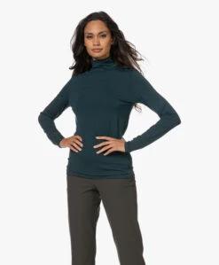 Plein Publique La Bambi Bamboe Colshirt Met Lange Mouwen - Dark Smaragd -Mode Kleding 221018 ebb9c07f 800f 46b0 a0b0 54d486f2a9ae