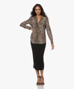 Equipment Slim Signature Gewassen Zijden Print Blouse - Natural -Mode Kleding 221107 16a31678 e0b5 400e b1d1 1e32e23e49f0