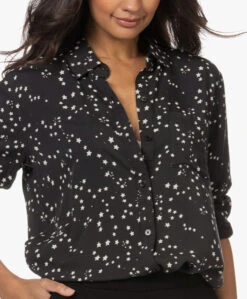 Rails Rocsi Viscose Print Blouse - Constellation -Mode Kleding 221107 29b095cd 284a 466e bf1f 7ceb6a9e6fc7
