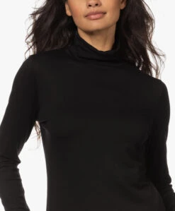 No Man'S Land Viscose Jersey Colshirt - Zwart -Mode Kleding 221107 75b7b76d c3bb 4f97 b6cd a70c9427f61b