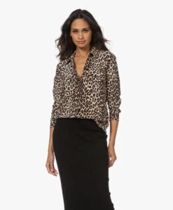 Equipment Slim Signature Gewassen Zijden Print Blouse - Natural -Mode Kleding 221107 d073e5b8 19d7 41fe bb37 2d3496a29a88