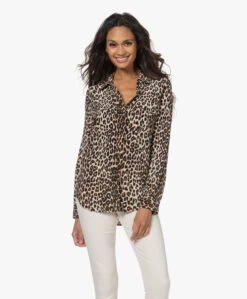 Equipment Slim Signature Gewassen Zijden Print Blouse - Natural -Mode Kleding 221110 5401289f 7e83 43f7 b46e d0c17d3ab149