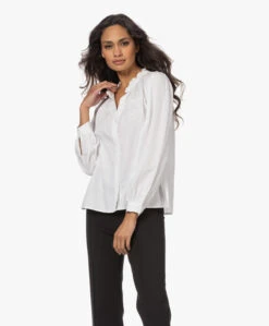 Rails Camille Lyocellmix Blouse Met Ruches - Wit -Mode Kleding 221117 a0ccf872 228f 4c9a 882c c3a8971a610a