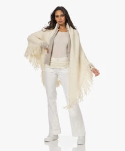 Gai+Lisva Amalie Wolmix Boothals Longsleeve - Off-White -Mode Kleding 221122 391f47b7 b384 4b34 b8d9 79df517bde39