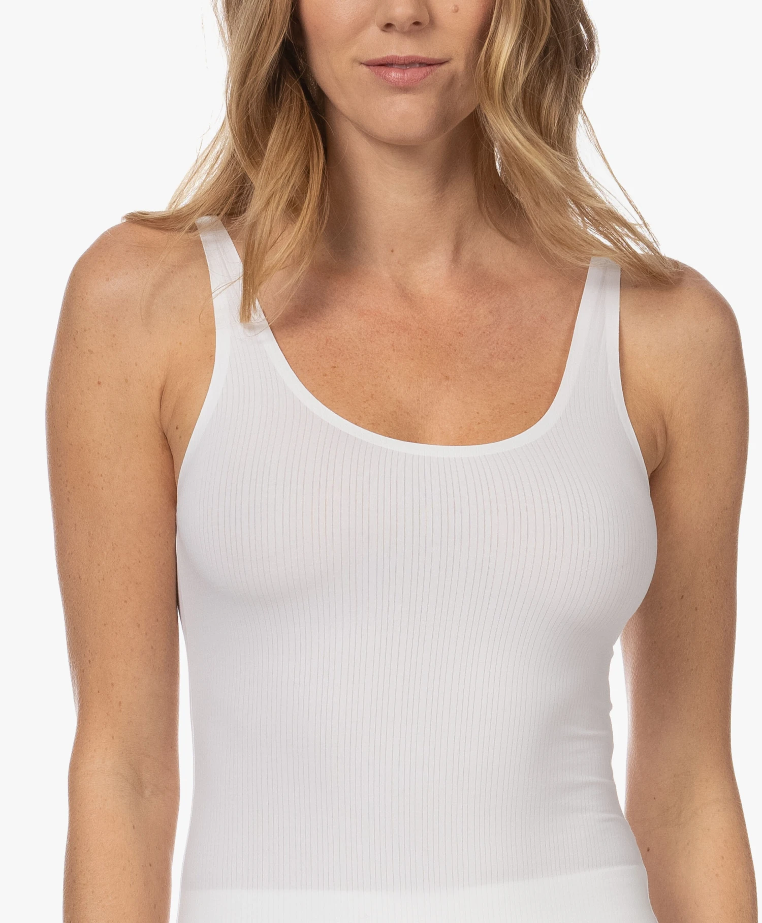Wolford Beauty Cotton Rib Tanktop - Pearl 7 Wolford Beauty Cotton Rib Tanktop - Pearl - Afbeelding 7