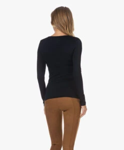 Majestic Filatures Soft Touch V-Hals Longsleeve - Marine -Mode Kleding 221124 c67c2aee 29ee 46f7 8af6 8c6d3e926e74