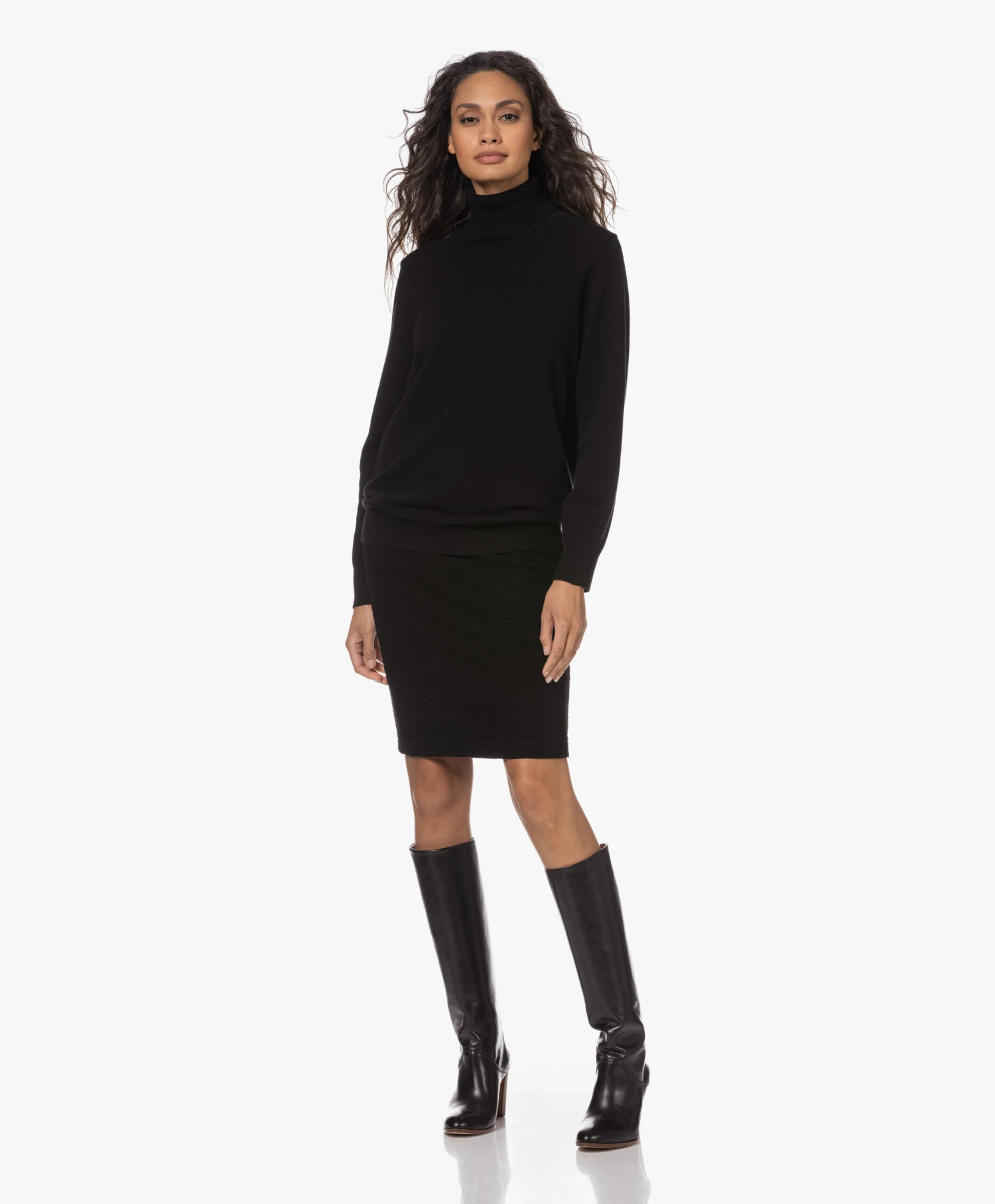 Vanessa Bruno Hoge Leren Laarzen - Zwart 13 Vanessa Bruno Hoge Leren Laarzen - Zwart - Afbeelding 13