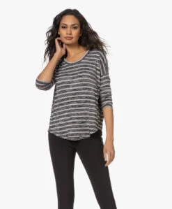 Rag & Bone The Knit Gestreepte Viscosemix Longsleeve - Grijs Mêlee/Zwart 23 Rag & Bone The Knit Gestreepte Viscosemix Longsleeve - Grijs Mêlee/Zwart -Mode Kleding 221205 82dbf925 255a 411e 8507 90afcae2cd9c