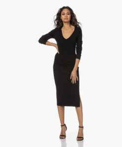 Joseph Zijdemix Rib Jersey Kokerrok - Zwart -Mode Kleding 221206 2de27412 4dd9 4ff3 9cb0 2d4b4eaad9c0