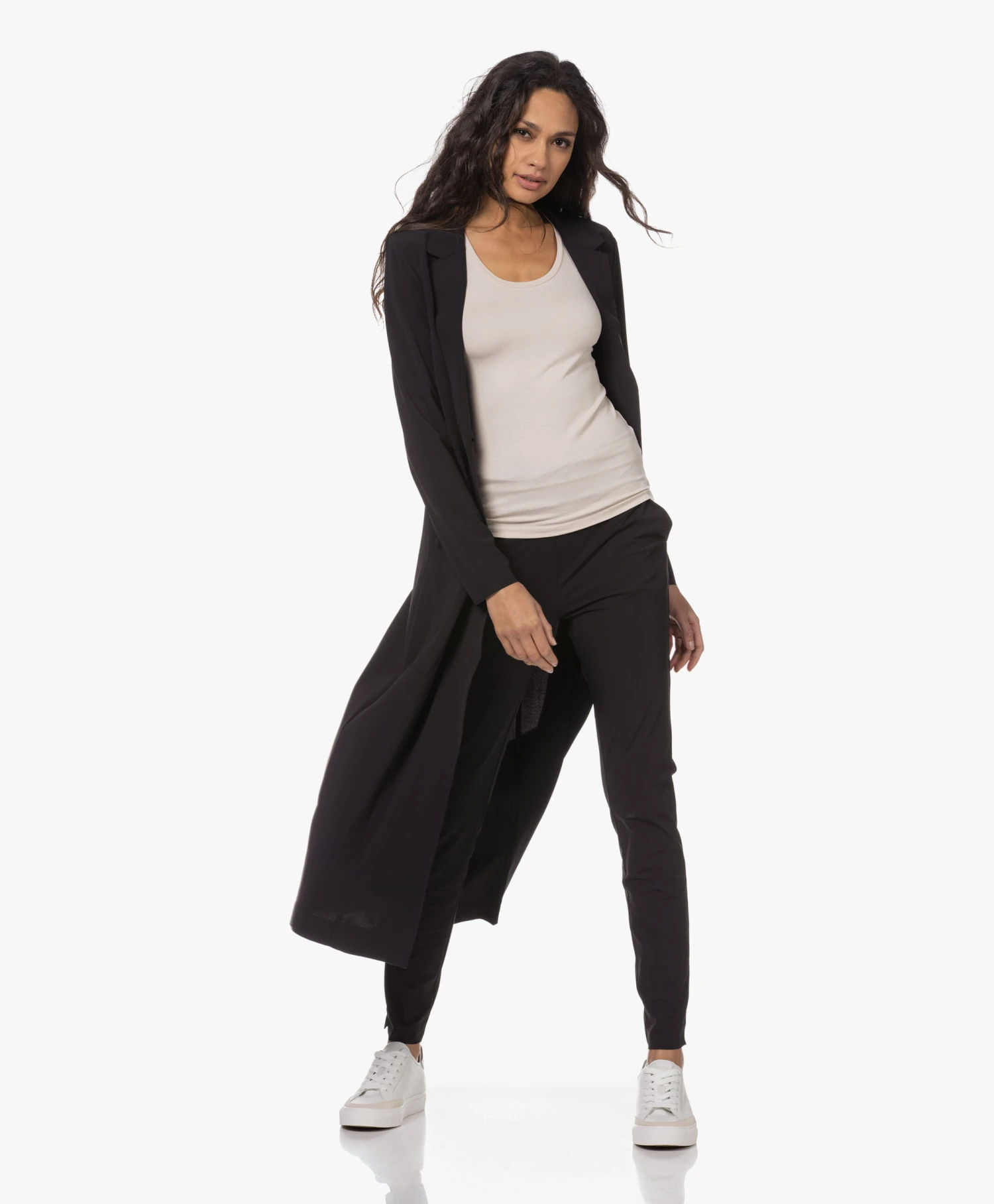 Japantky Quito Kuitlange Travel Jersey Blazer - Zwart 6 Japantky Quito Kuitlange Travel Jersey Blazer - Zwart - Afbeelding 6