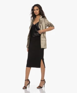 Joseph Zijdemix Rib Jersey Kokerrok - Zwart -Mode Kleding 221206 879394fb 5cc1 4376 86c8 4ae878775ee5