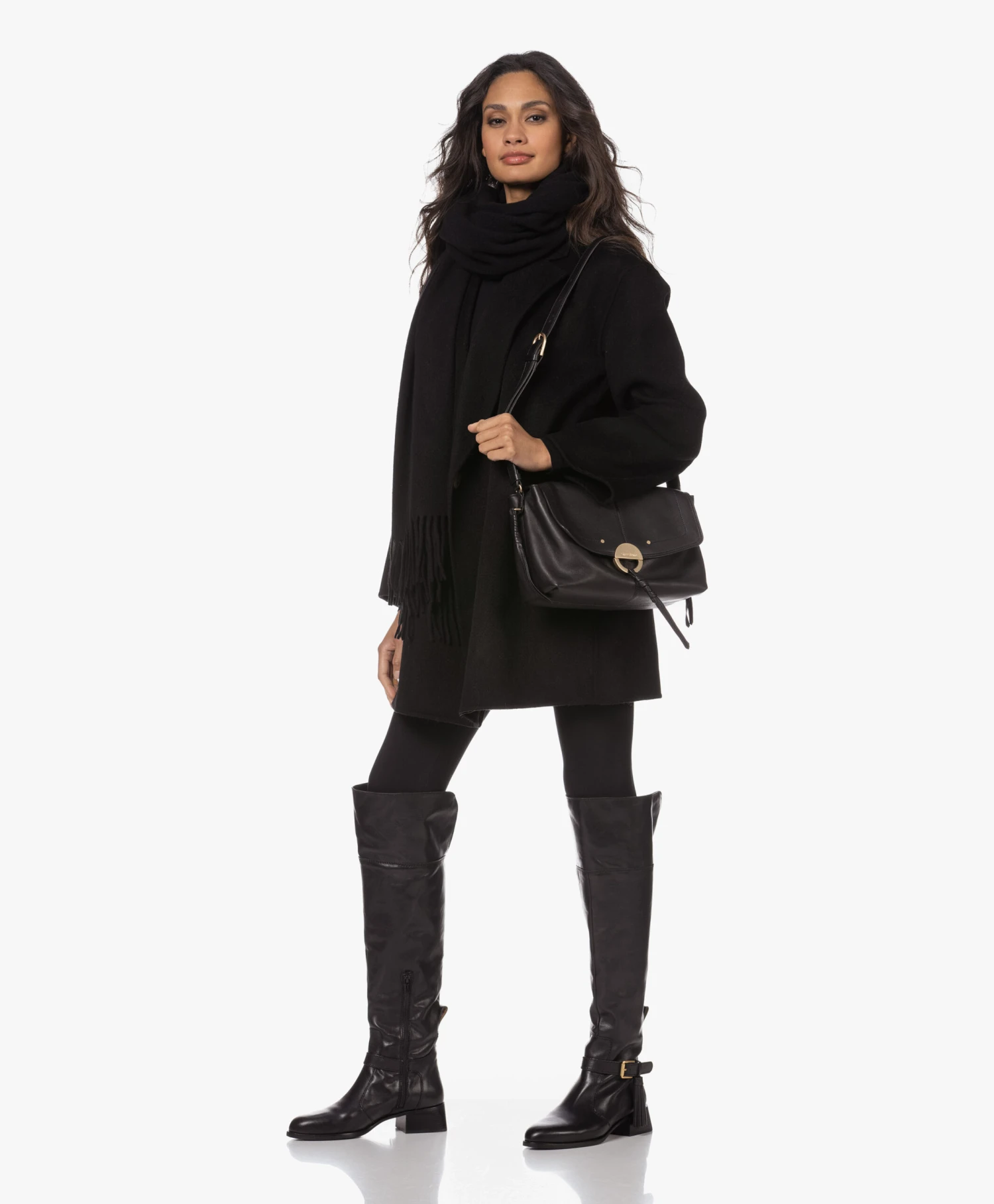 See By Chloé Lory Leren Overknee Laarzen - Zwart 2 See By Chloé Lory Leren Overknee Laarzen - Zwart - Afbeelding 2