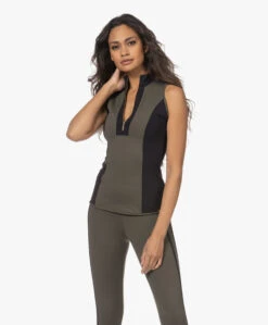 Deblon Sports Rosy Compressie Coltop - Groen/Zwart -Mode Kleding 221207 afc79d6f 0ada 4438 8a5c 2554fb22ee74