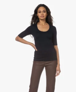 Majestic Filatures Soft Touch Ronde Hals T-Shirt - Marine -Mode Kleding 221213 9ea04e89 bef6 458f 8620 ddccaa29c7a3