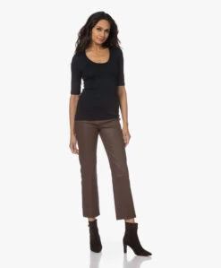 Majestic Filatures Soft Touch Ronde Hals T-Shirt - Marine -Mode Kleding 221213 ab87f64f 6f88 4b33 9f35 f12dc6e42a08