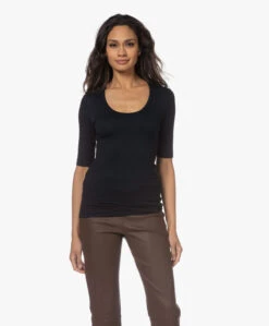 Majestic Filatures Soft Touch Ronde Hals T-Shirt - Marine