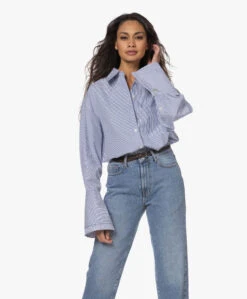 Róhe Gestreepte Overhemdblouse Met Dubbele Manchetten - Classic Stripe 20 Róhe Gestreepte Overhemdblouse Met Dubbele Manchetten - Classic Stripe -Mode Kleding 221220 3a10a48d 777e 4c93 8ab6 343636b7efde