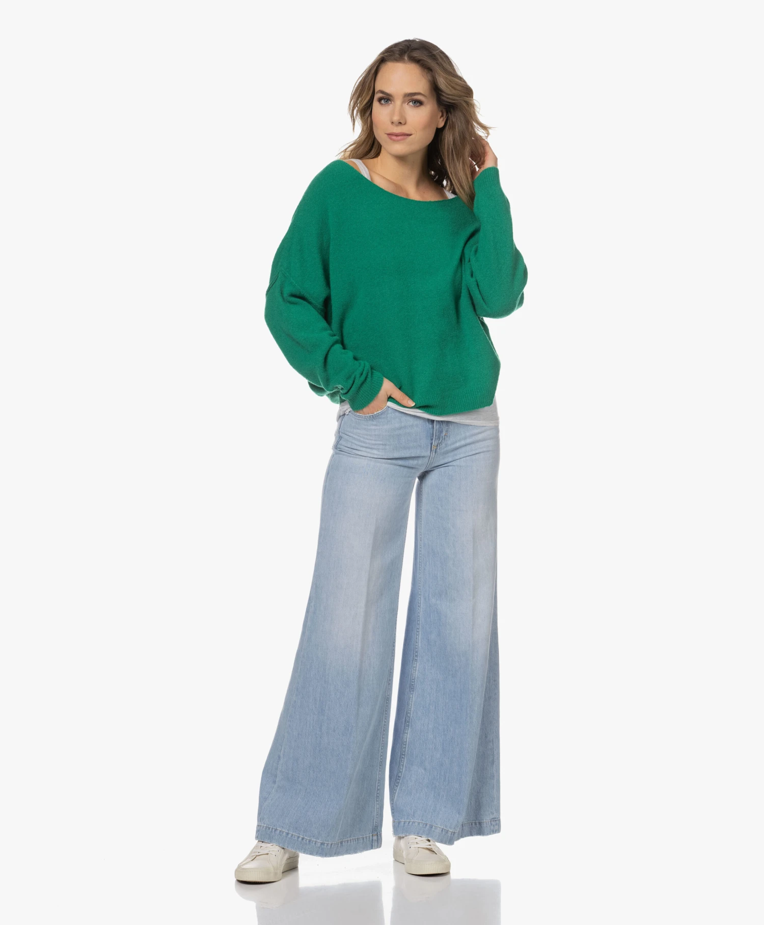 Re/Done 90S High Top Leren Sneakers - Vintage White 10 Re/Done 90S High Top Leren Sneakers - Vintage White - Afbeelding 10