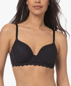 Hanro Moments T-Shirt Bh Met Kant - Zwart -Mode Kleding 221229 50fff72e 77f7 4091 a5f1 6b62df3174db