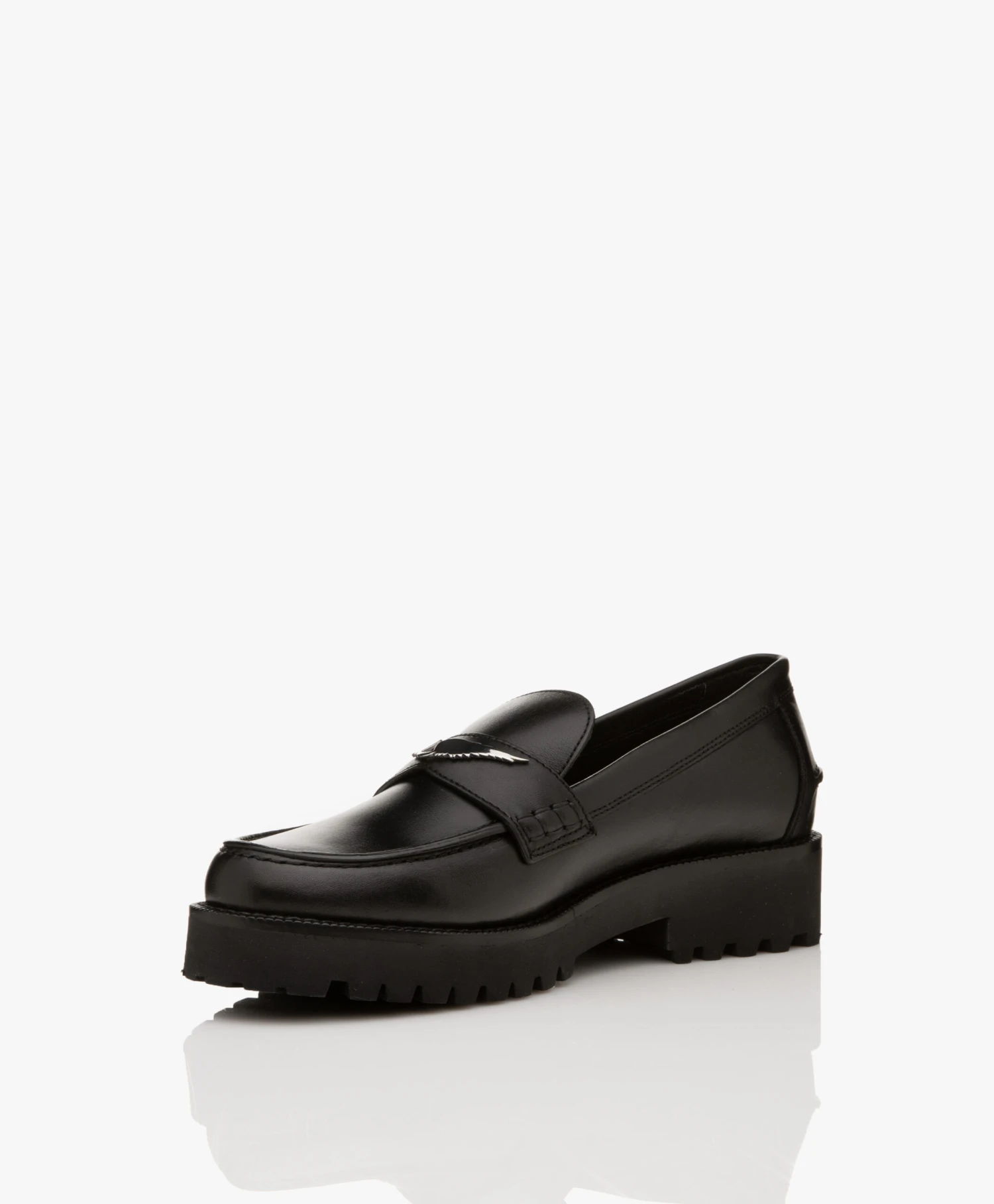 Zadig & Voltaire Joecassin Chunky Leren Loafers - Zwart 5 Zadig & Voltaire Joecassin Chunky Leren Loafers - Zwart - Afbeelding 5