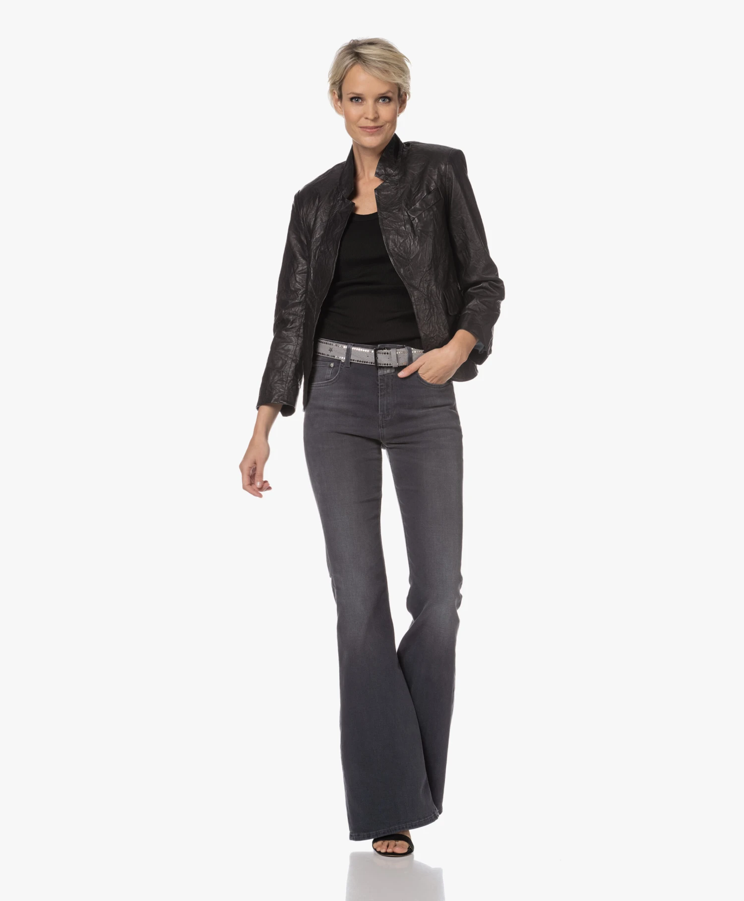 Róhe Ribgebreide Katoenen Tanktop - Zwart 13 Róhe Ribgebreide Katoenen Tanktop - Zwart - Afbeelding 13