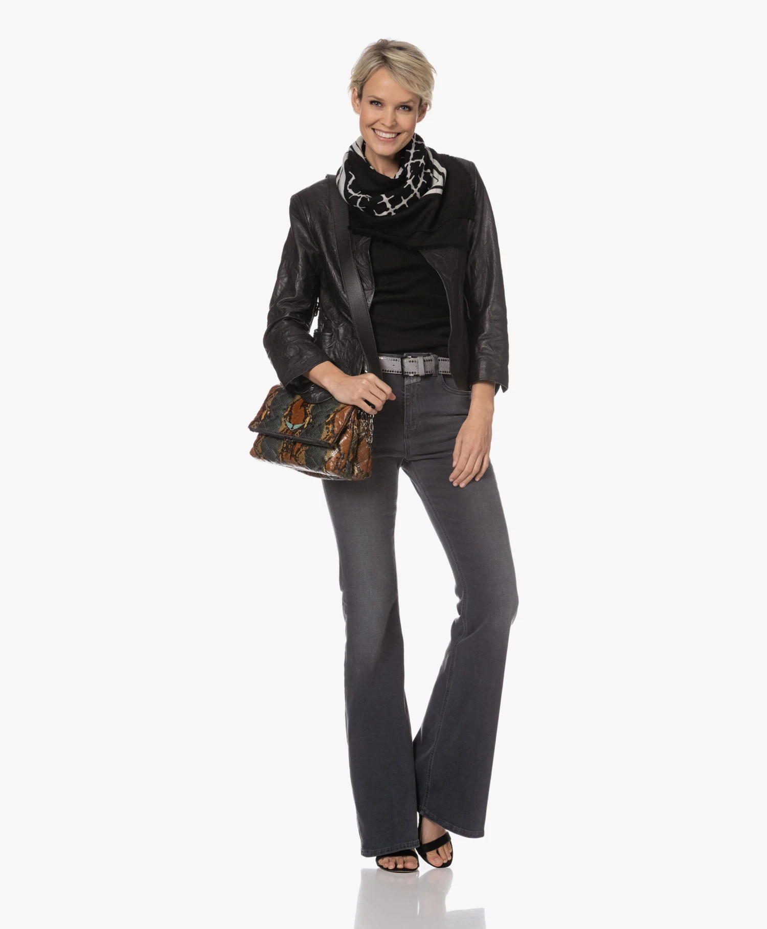 Róhe Ribgebreide Katoenen Tanktop - Zwart 2 Róhe Ribgebreide Katoenen Tanktop - Zwart - Afbeelding 2