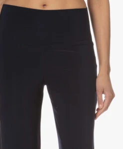 Norma Kamali Tech Jersey Wijde Pijpen Broek - Midnight -Mode Kleding 230110 6dd11423 5248 4f6b aeef 5110fcdf2c7b