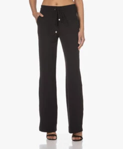 Japantky Myza Straight Travel Jersey Broek - Diepzwart