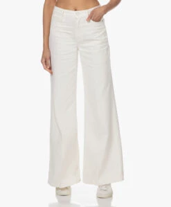 Frame Le Palazzo Puur Katoenen Flared Jeans - Off-White