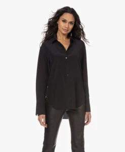 Joseph Joe Zijden Crêpe De Chine Overhemdblouse - Zwart -Mode Kleding 230111 662baf2d a98a 45a0 b2ac 0c33ee6e4472