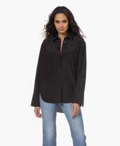 Joseph Joe Zijden Crêpe De Chine Overhemdblouse - Zwart -Mode Kleding 230111 8fb0a8e9 9819 477d 989e a4ccbab8a7e6